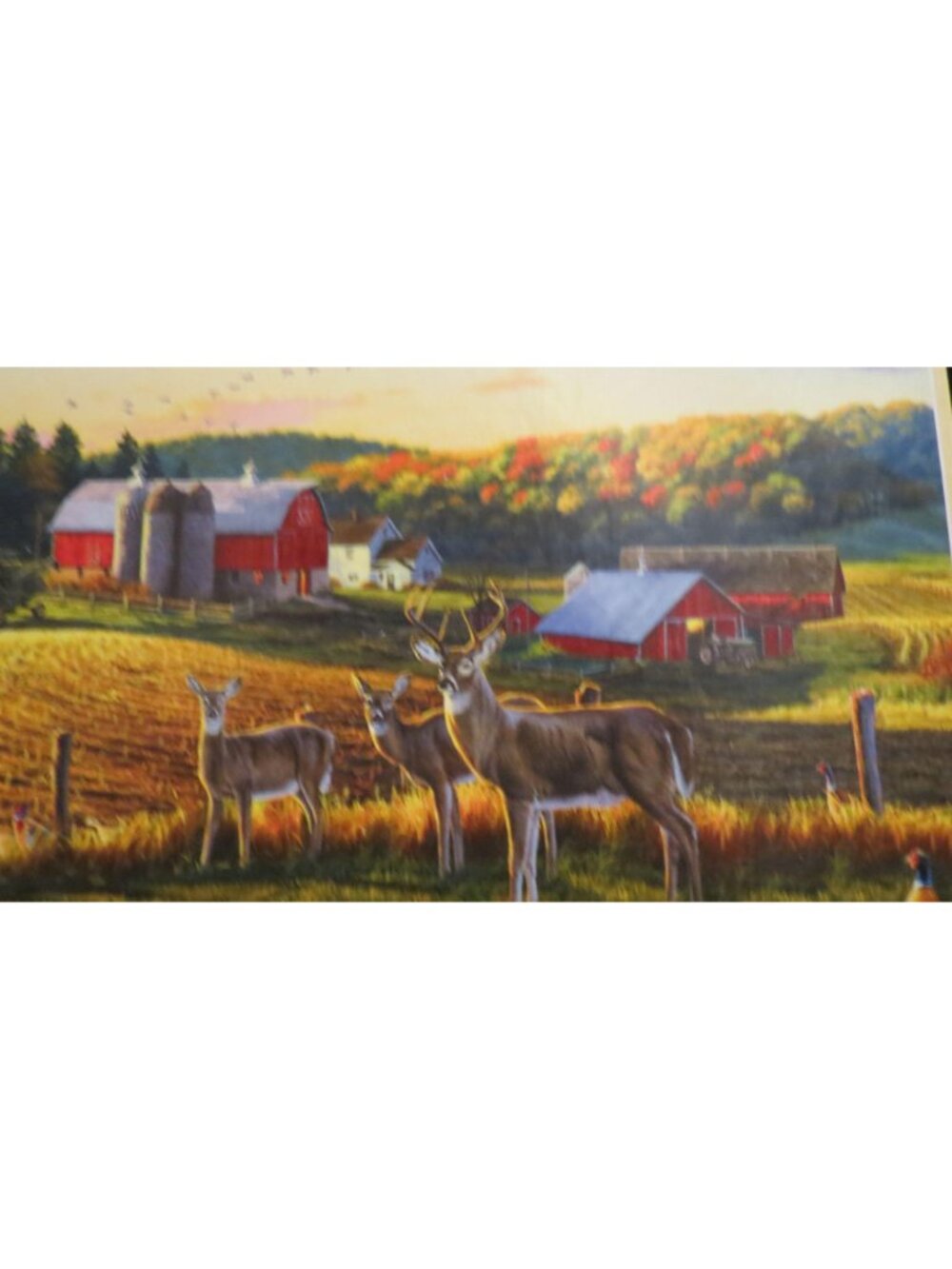 Darrell Bush Harvest Time Buffalo Puzzle 1000 pieces with Poster Deer Buck - Picture 2 of 3